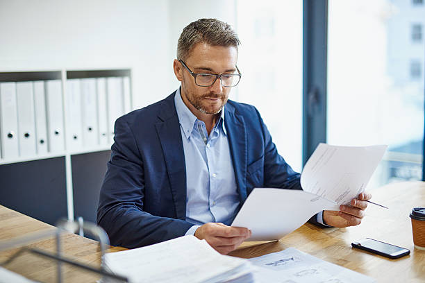 North Star advisor reviewing paperwork